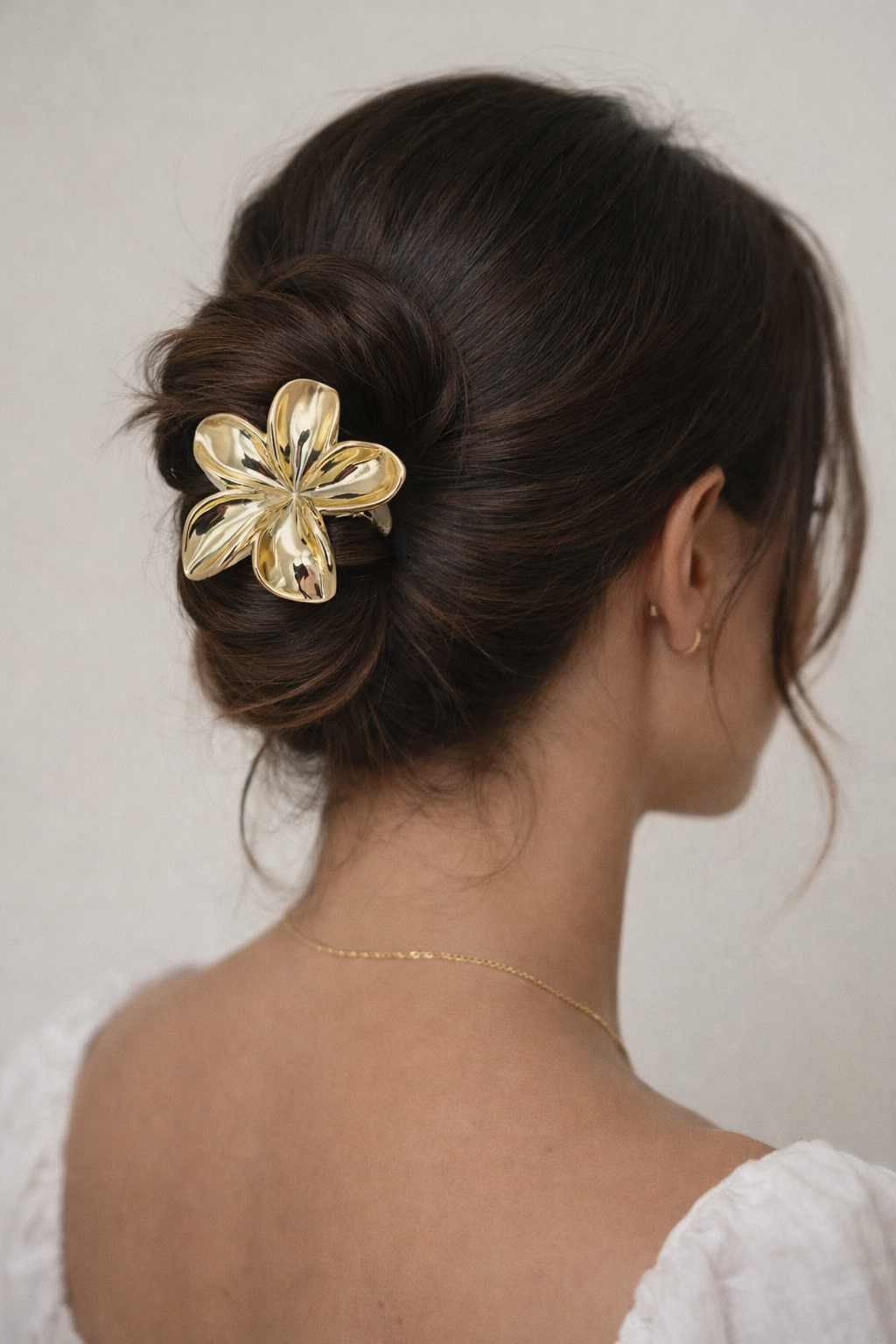 Gold luxe hair clip