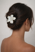 White luxe hair clip