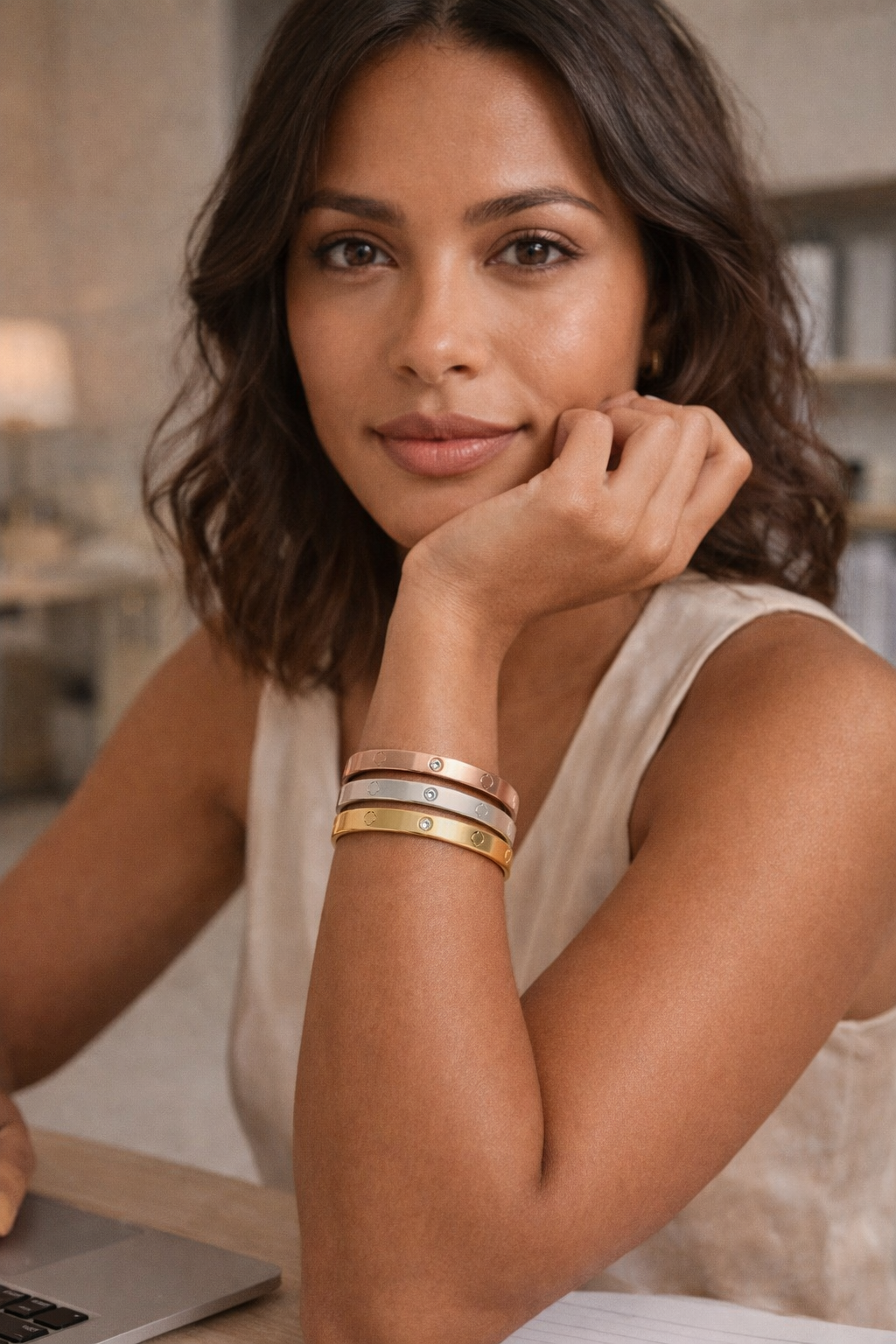 Hope Clover Bangle
