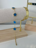 Ellie Clover Bracelet - Blue