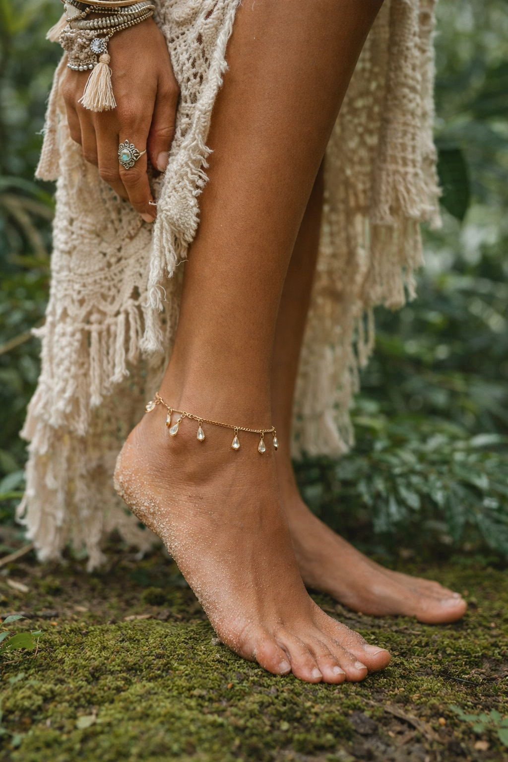 Bella Dewdrop Anklet